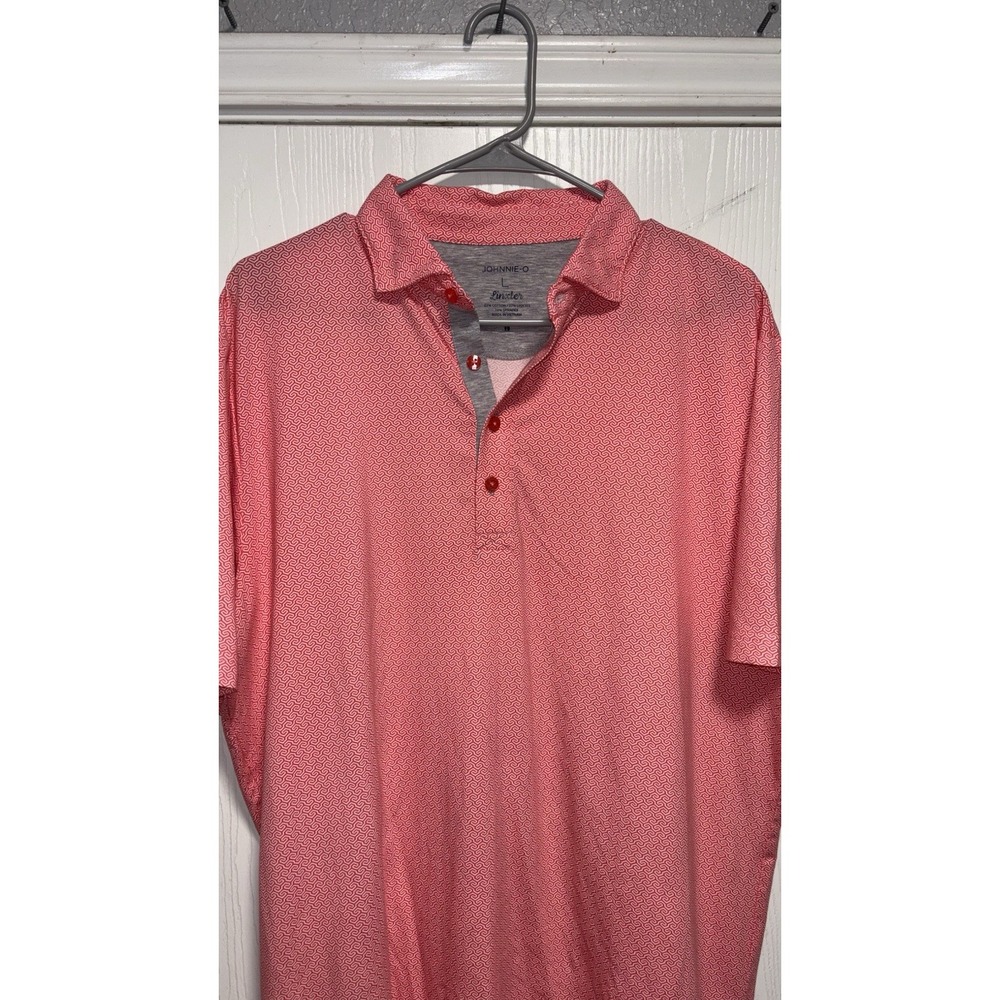 johnnie-O Dodson Printed Linxter Cotton Performance Polo Sun Kissed Large